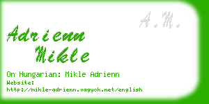 adrienn mikle business card